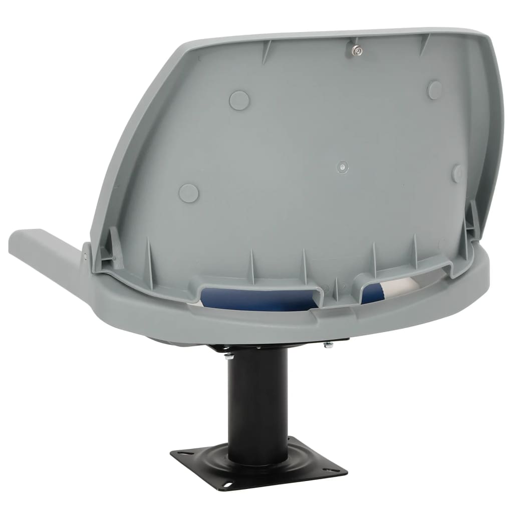 4 Piece Foldable Boat Seat Set Blue and White 48x51x41 cm