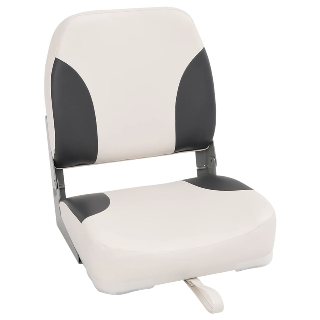 Foldable Boat Seat 1 Set Low Backrest with Fixing Strap