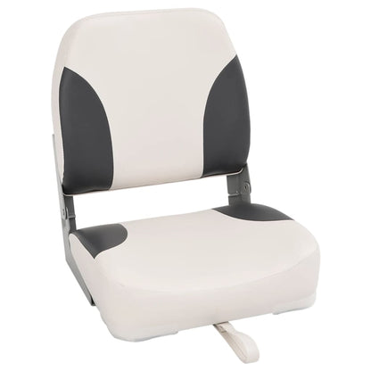 Foldable Boat Seat 1 Set Low Backrest with Fixing Strap