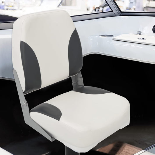 Foldable Boat Seat 1 Set Low Backrest with Fixing Strap