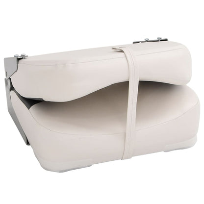 Foldable Boat Seats 2pcs with High Back 41x36x48 cm