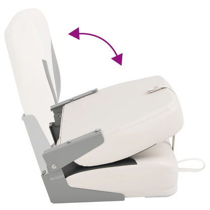 Foldable Boat Seat 2 Set Low Backrest