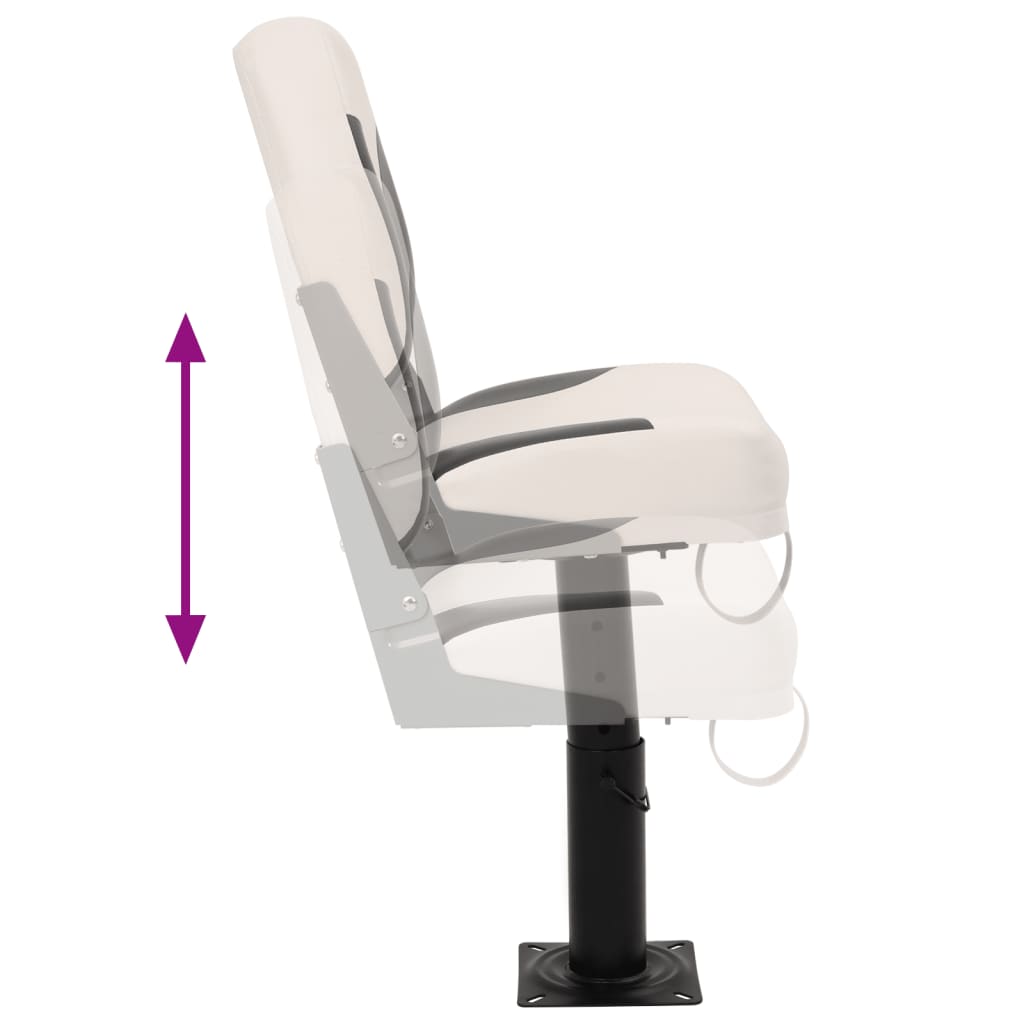 Foldable Boat Seat 2 Set Low Backrest