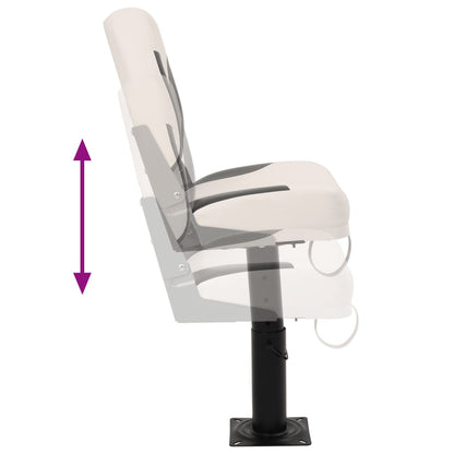 Foldable Boat Seat 2 Set Low Backrest