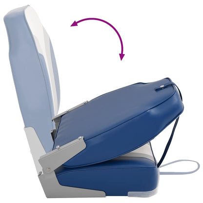 Foldable Boat Chairs 2 pcs High Backrest