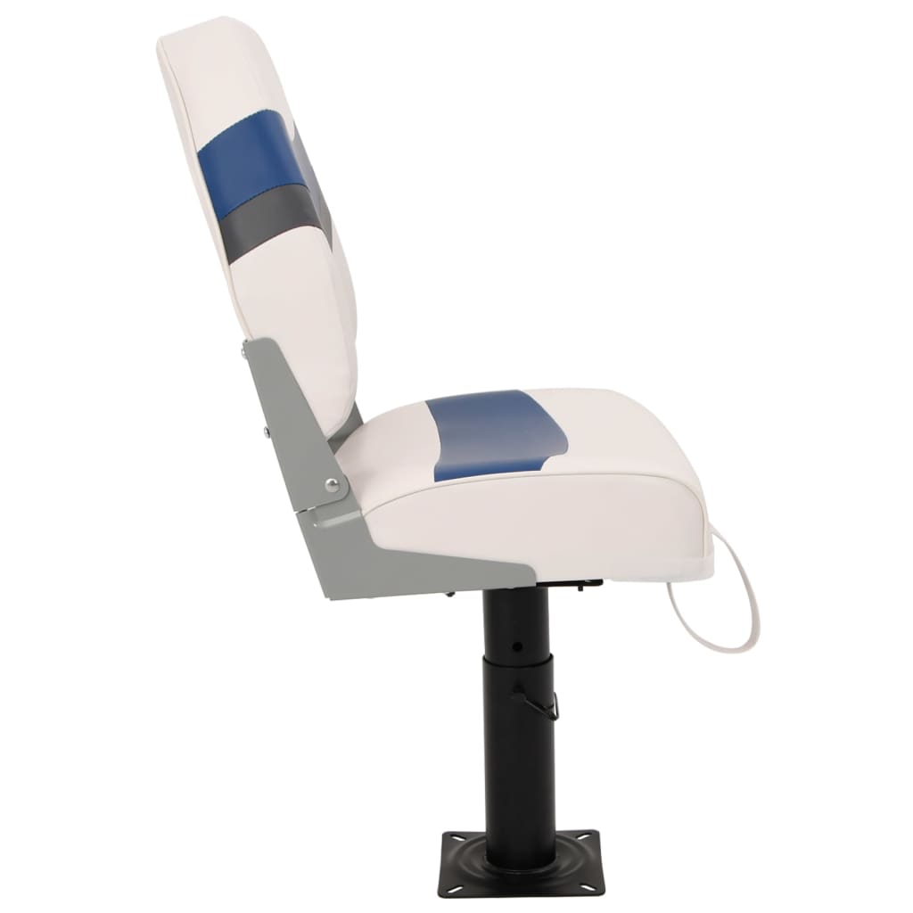 2 Piece Foldable Boat Seat Set High Backrest