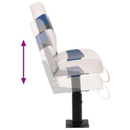 4 Piece Foldable Boat Seat Set High Backrest