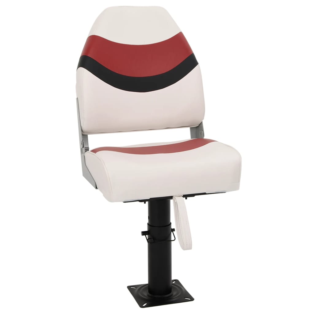 2 Piece Foldable Boat Seat Set High Backrest