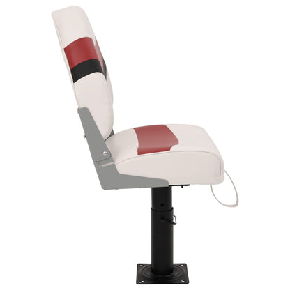 2 Piece Foldable Boat Seat Set High Backrest