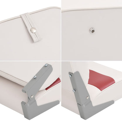 4 Piece Foldable Boat Seat Set High Backrest