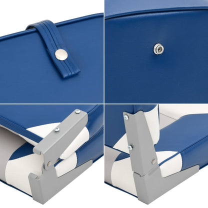 Foldable Boat Seats 2pcs with High Back 39x43x58 cm