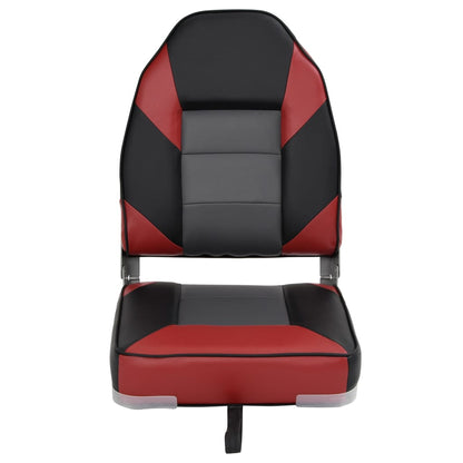 Foldable Boat Seats 2pcs with High Back 39x43x58 cm