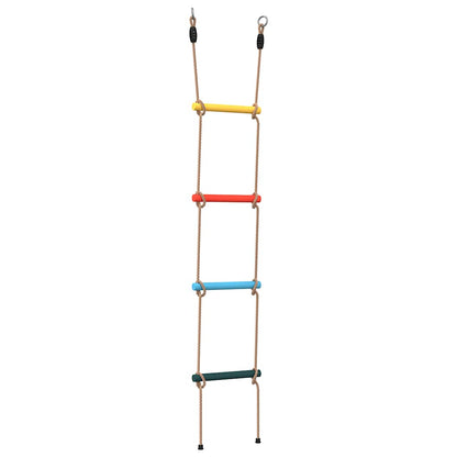 Rope Ladder for Kids with 4 Rungs Multicolour