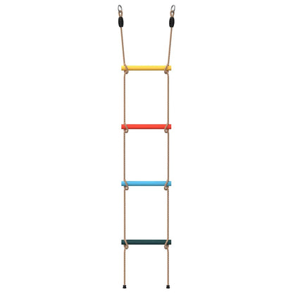 Rope Ladder for Kids with 4 Rungs Multicolour