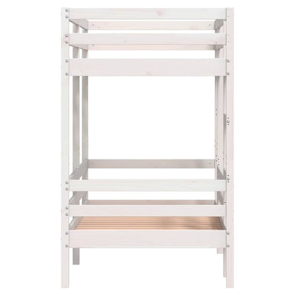 Bunk Bed without Mattress White 80x200 cm Solid Wood Pine