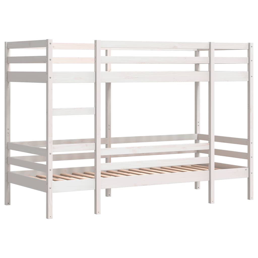 Bunk Bed without Mattress White 90x200 cm Solid Wood Pine