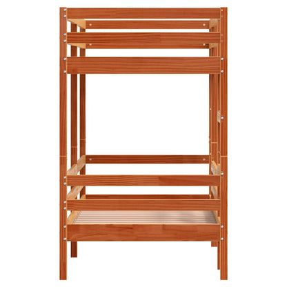 Bunk Bed | Wax brown | Solid pine wood, Plywood | Twin | Durable