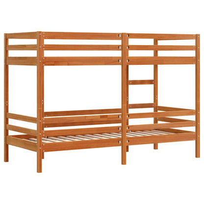 Bunk Bed | Wax brown | Solid pine wood, Plywood | Twin | Durable