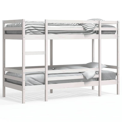 Bunk Bed | White | Solid Pine | Small Single | Strong | Bunk Bed