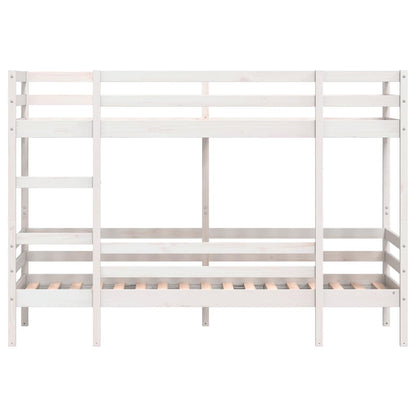 Bunk Bed | White | Solid Pine | Small Single | Strong | Bunk Bed