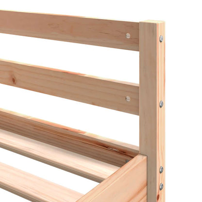 Loft Bed with Desk and Ladder 140x200 cm Solid Wood Pine