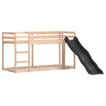 Bunk Bed with Slide&Ladder without Mattress 90x190 cm Single