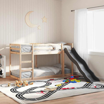 Bunk Bed with Slide&Ladder without Mattress 90x190 cm Single