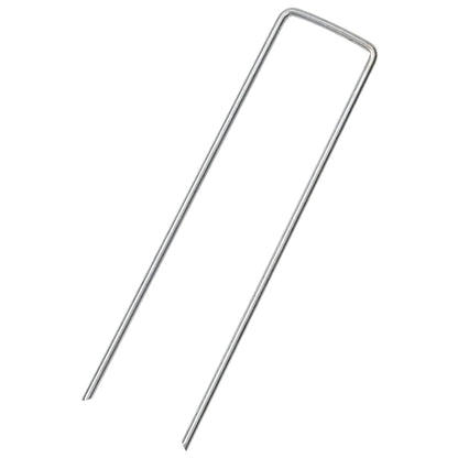 Ground Pegs U Shape 25 pcs 15x3.5 cm Galvanised steel