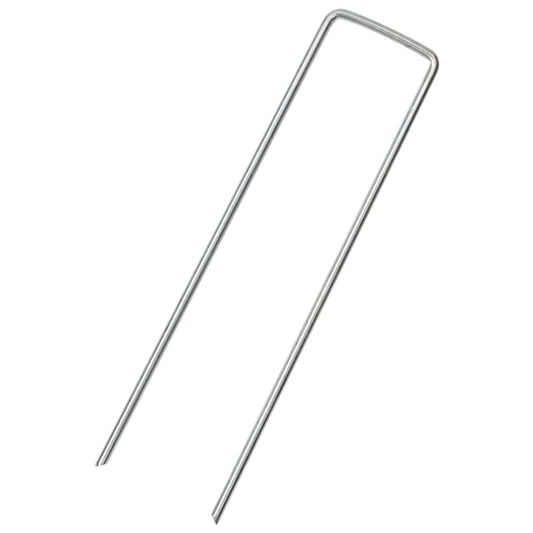 Ground Pegs U Shape 25 pcs 15x3.5 cm Galvanised steel