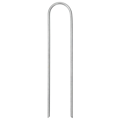 Ground Pegs U Shape 25 pcs 15x3.5 cm Galvanised steel