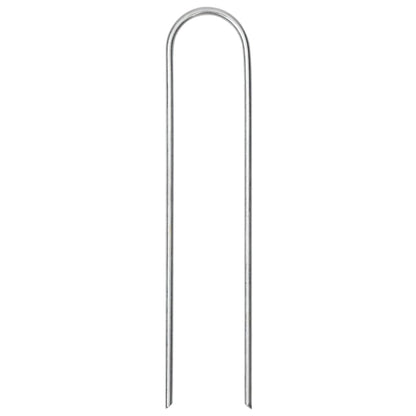 Ground Pegs U Shape 50 pcs 15x3.5 cm Galvanised steel