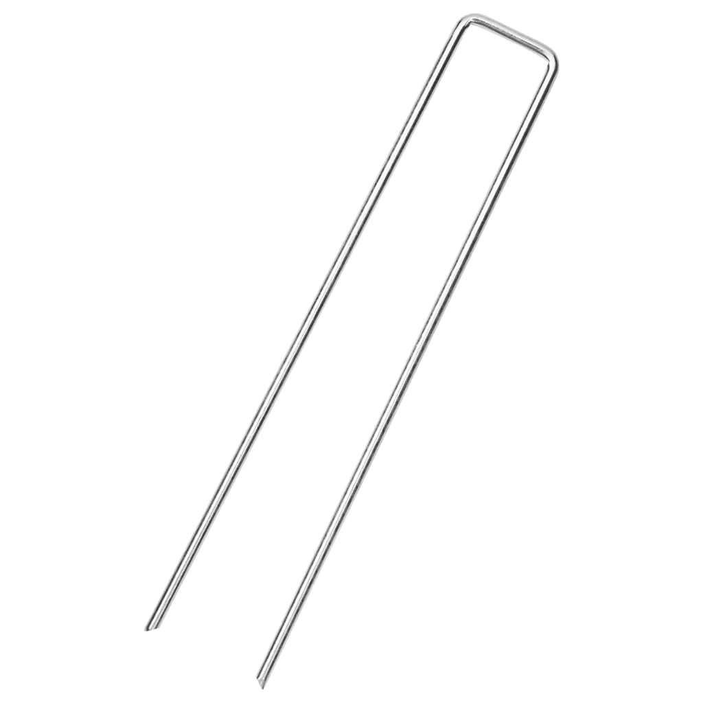 Ground Pegs U Shape 50 pcs 20x3.5 cm Galvanised steel