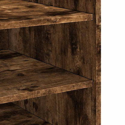 Bedside Cabinet Smoked Oak 45x50x50 cm Engineered Wood