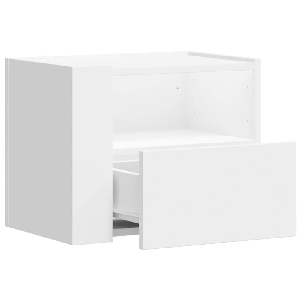 Wall-mounted Bedside Cabinets 2 pcs White 45x30x35 cm