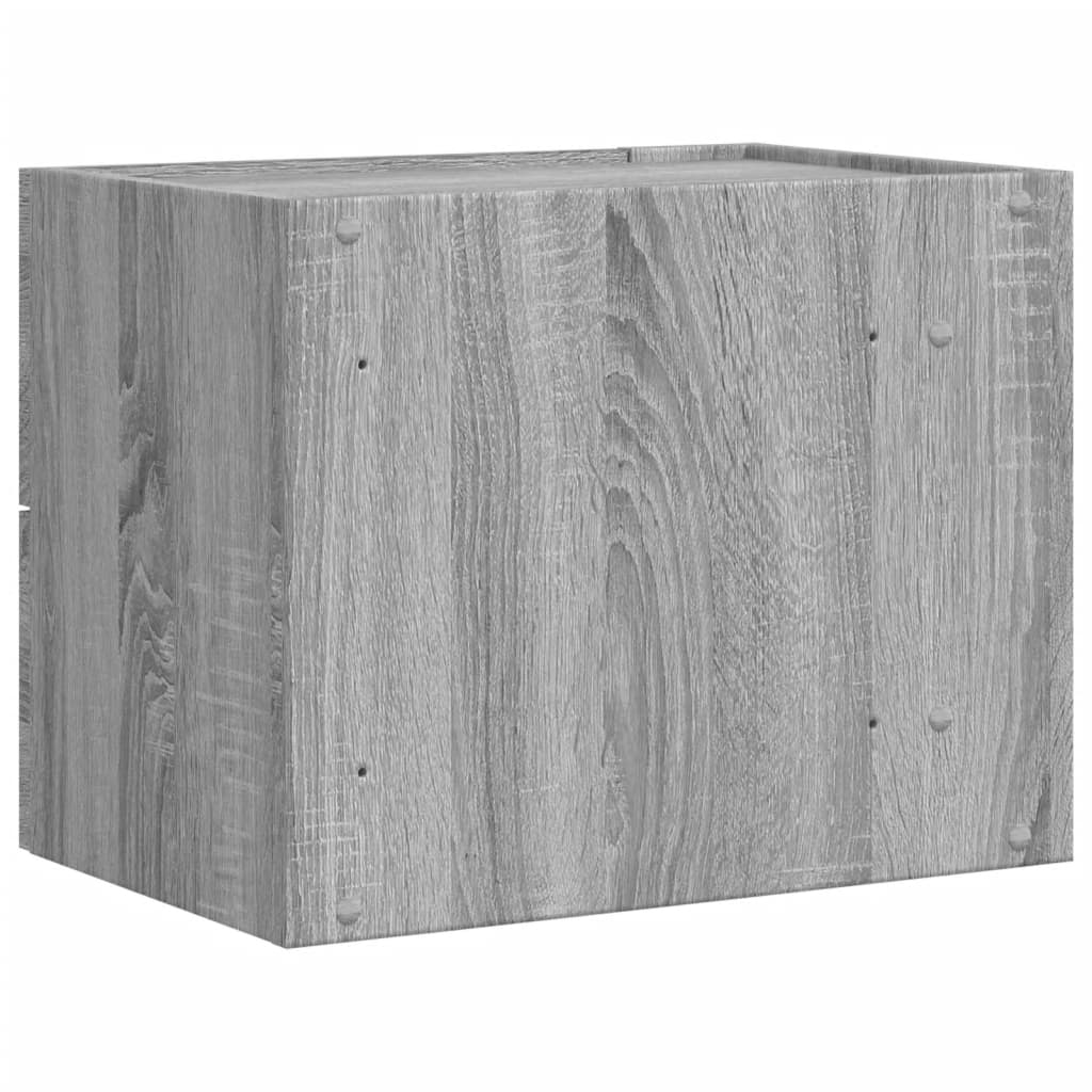 Wall-mounted Bedside Cabinets 2 pcs Grey Sonoma 45x30x35 cm