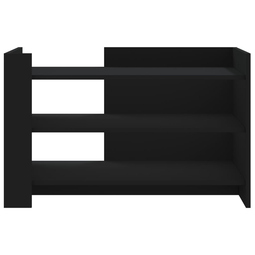 Coffee Table Black 80x50x50 cm Engineered Wood