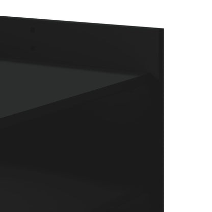 Coffee Table Black 80x50x50 cm Engineered Wood