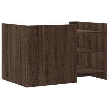 Coffee Table Brown Oak 80x50x50 cm Engineered Wood