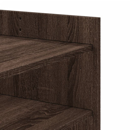 Coffee Table Brown Oak 80x50x50 cm Engineered Wood