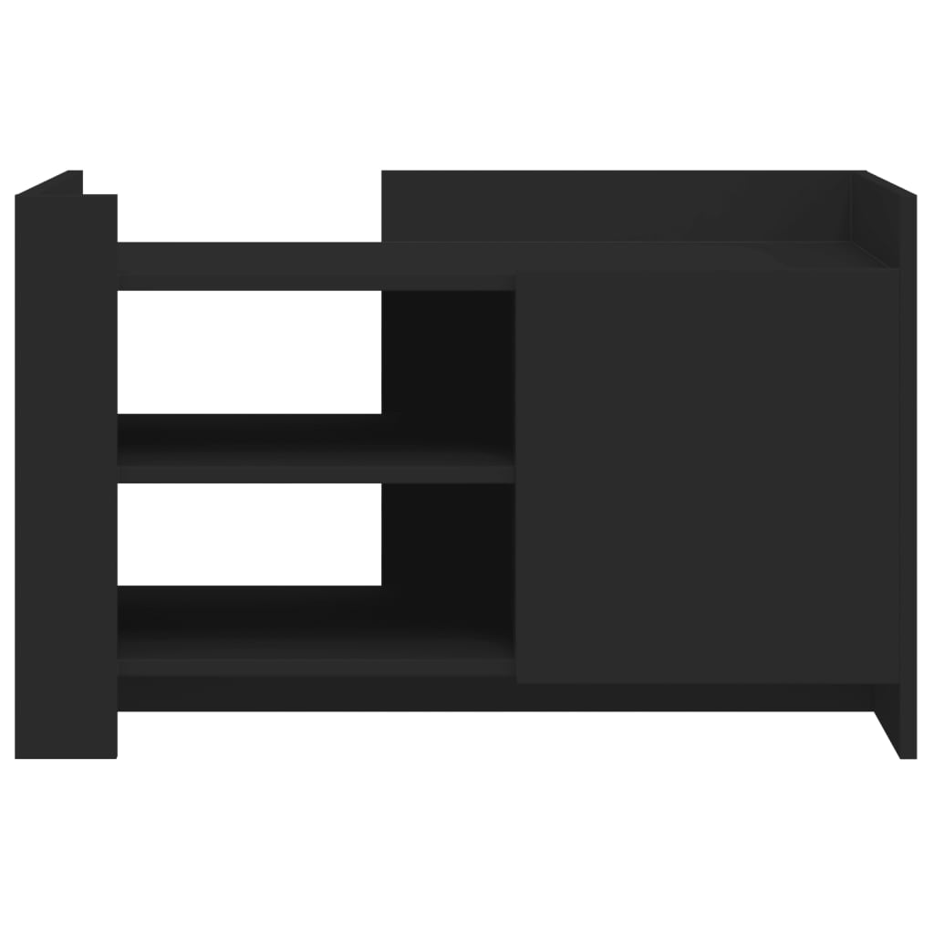 Coffee Table Black 80x50x50 cm Engineered Wood