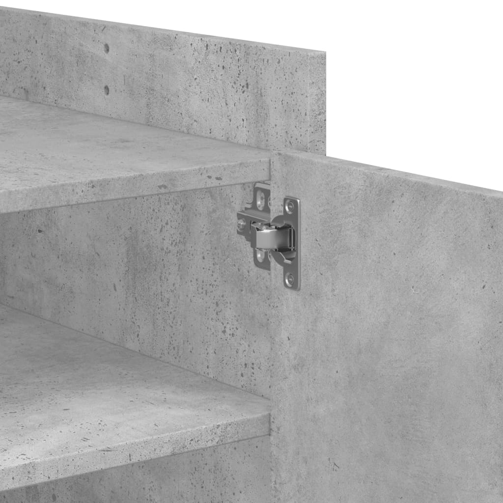 Coffee Table Concrete Grey 100x50x50 cm Engineered Wood