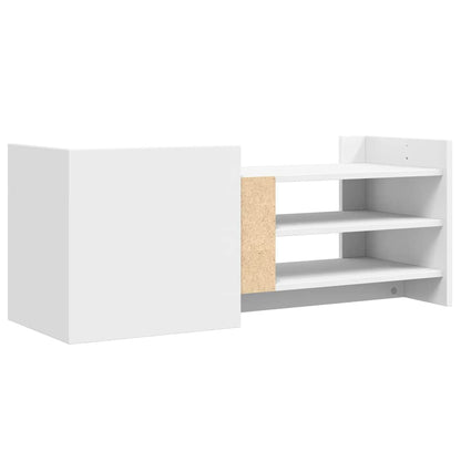 TV Cabinet White 100x35x40 cm Engineered Wood