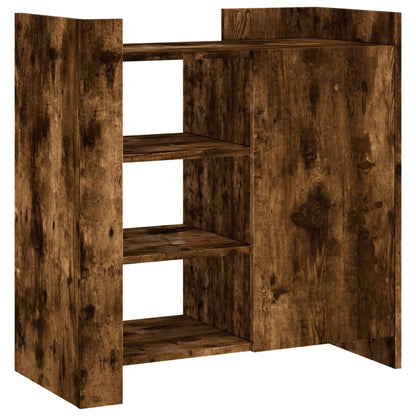 Sideboard Smoked Oak 73.5x35x75 cm Engineered Wood