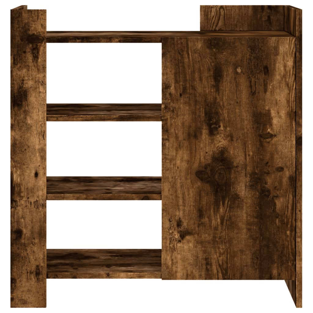 Sideboard Smoked Oak 73.5x35x75 cm Engineered Wood
