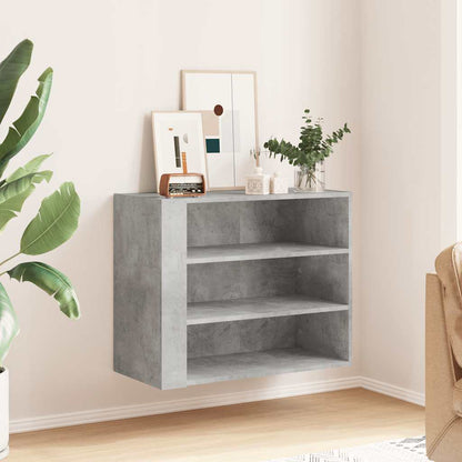 Wall Cabinet Concrete Grey 75x35x60 cm Engineered Wood