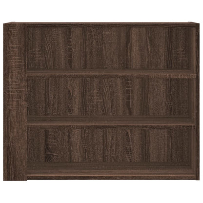 Wall Cabinet Brown Oak 75x35x60 cm Engineered Wood
