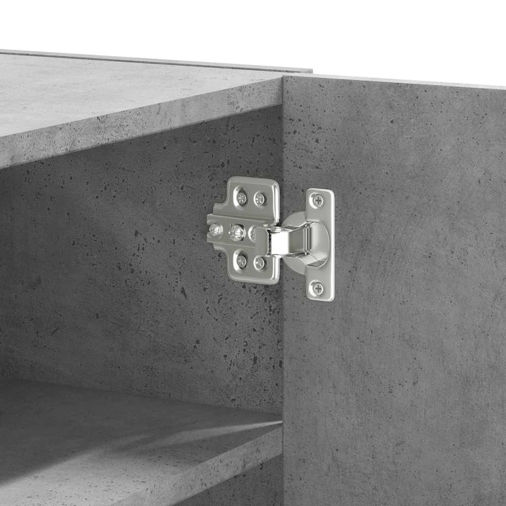 Wall Cabinet Concrete Grey 75x35x60 cm Engineered Wood