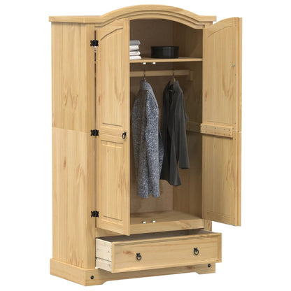 Wardrobe "Corona" 102x52x186 cm Solid Wood Pine