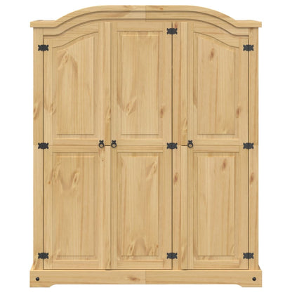 Wardrobe "Corona" 151,5x52x186 cm Solid Wood Pine