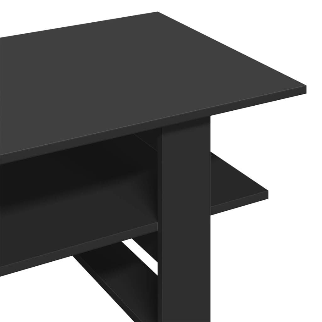 Coffee Table Black 102x55x42 cm Engineered Wood